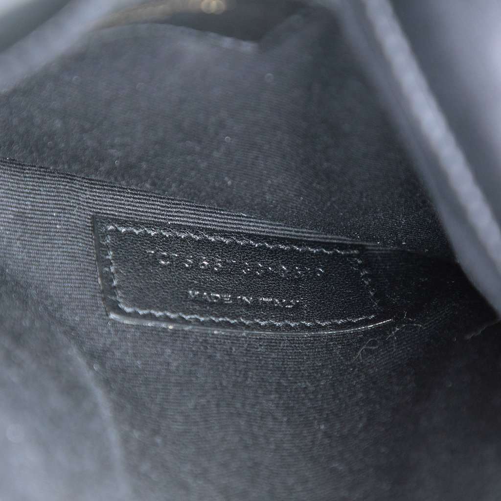 Saint Laurent Baby Smooth Shiny Calfskin Monogram Uptown Pouch Black Leather Very good condition - Box View