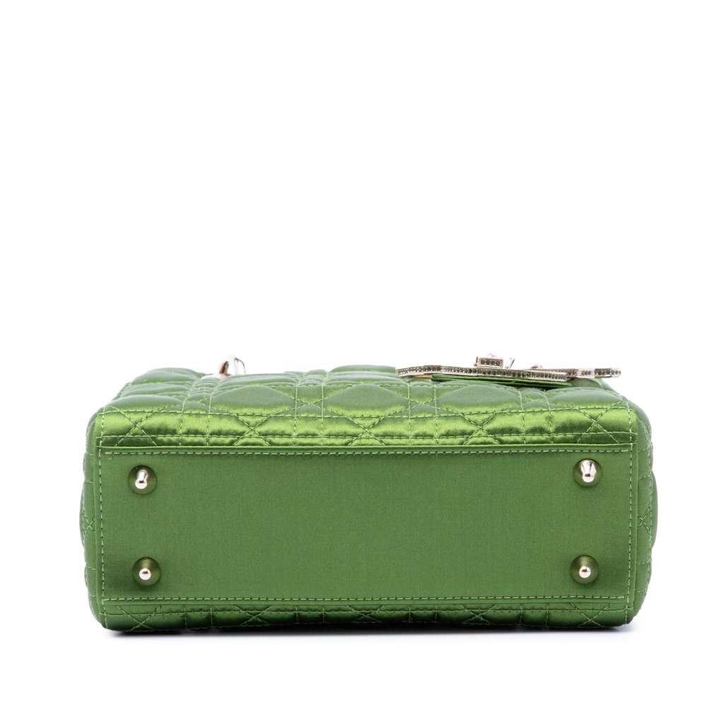 Dior Small Satin Cannage My ABCDior Lady Dior Green Very good condition - Inside View