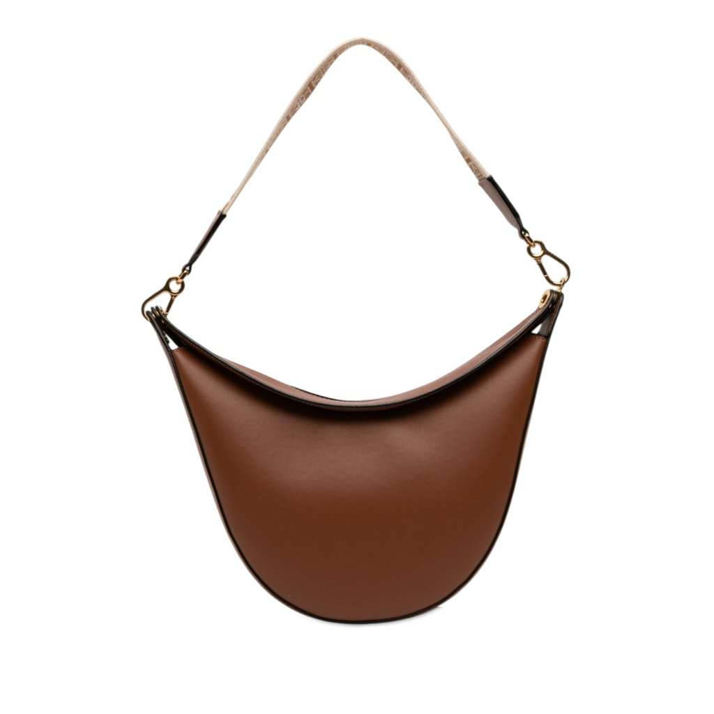 Loewe Small Leather Luna Hobo Brown Leather Very good condition - Front View