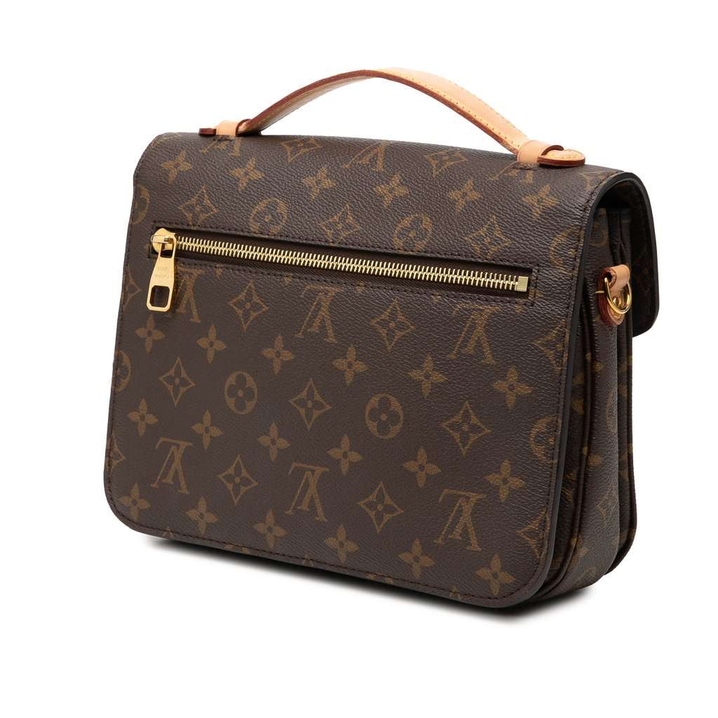 Louis Vuitton Monogram Pochette Metis Brown Very good condition - Back View