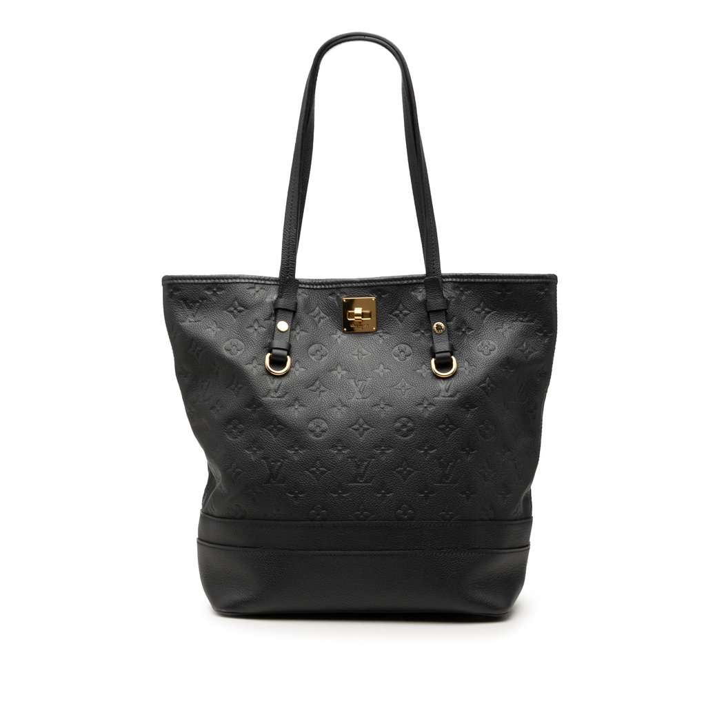 Louis Vuitton Monogram Empreinte Citadine PM Black Leather Very good condition - Front View