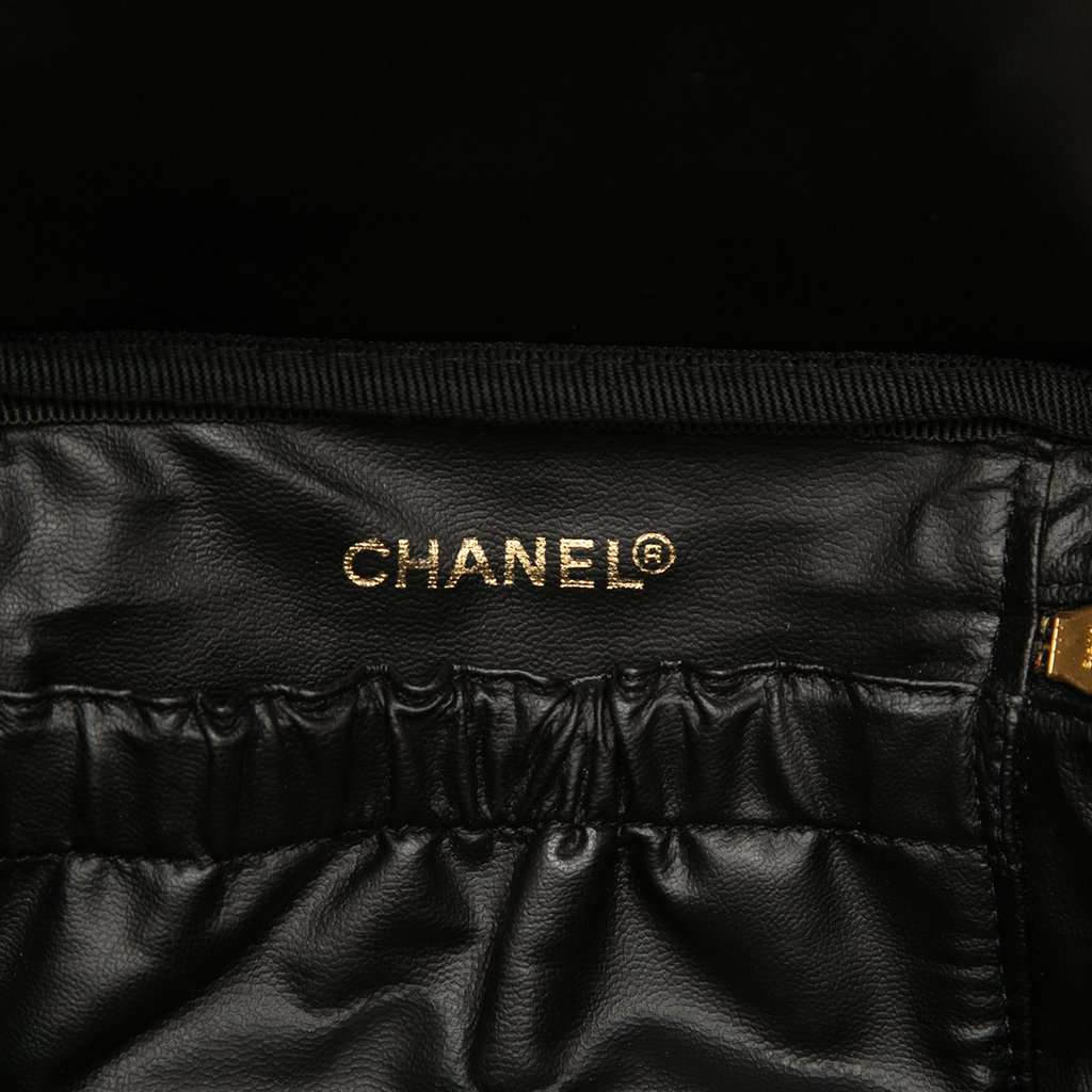 Chanel CC Caviar Vanity Case Black Leather Very good - Box View