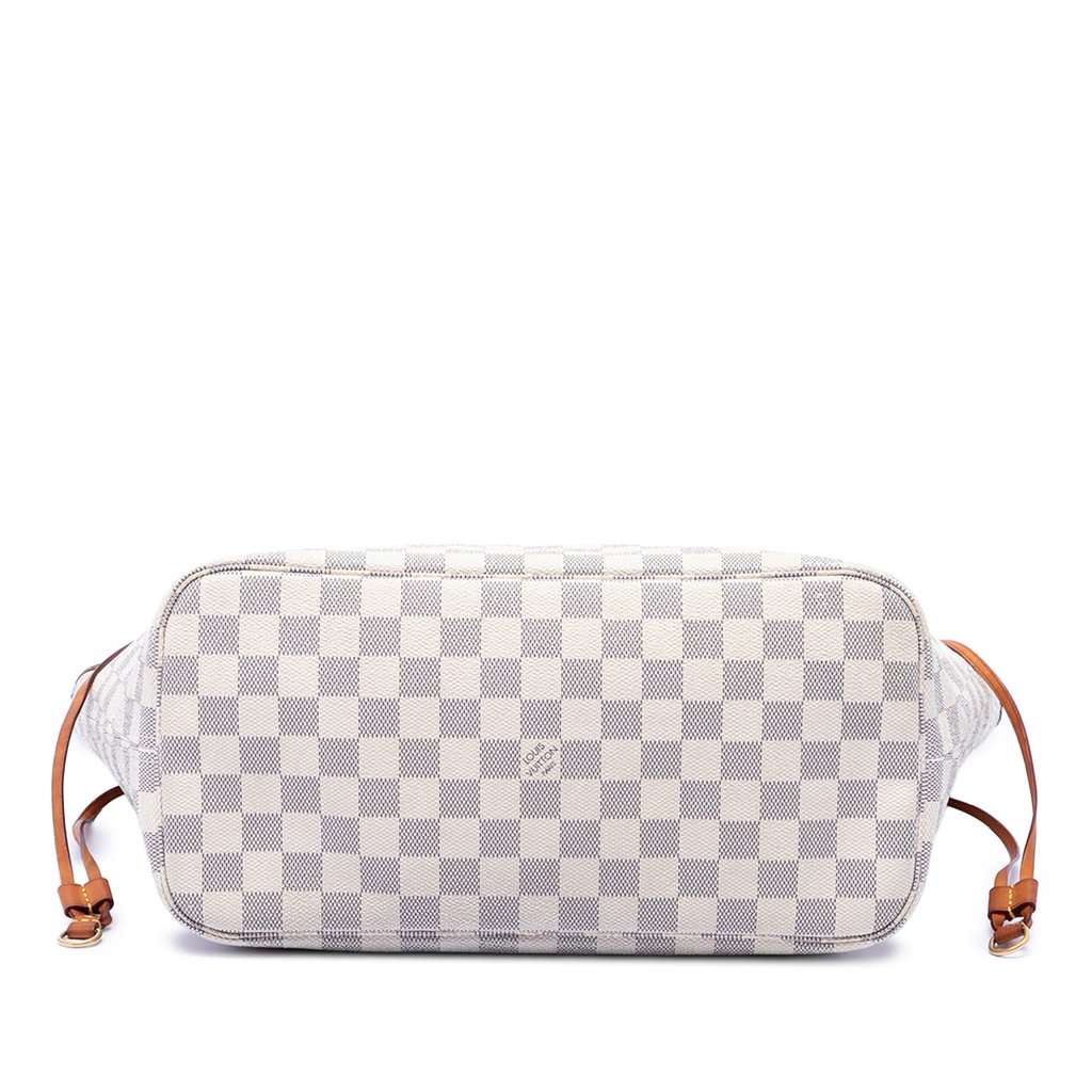 Louis Vuitton Damier Azur Neverfull MM White Very good condition - Inside View