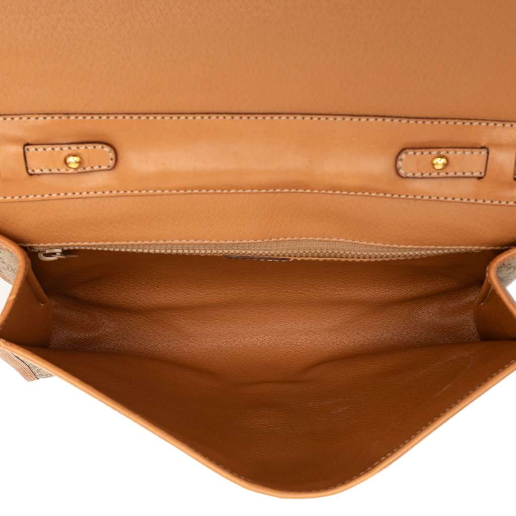 Celine Macadam Coated Canvas Crossbody Beige Very good condition - Model View