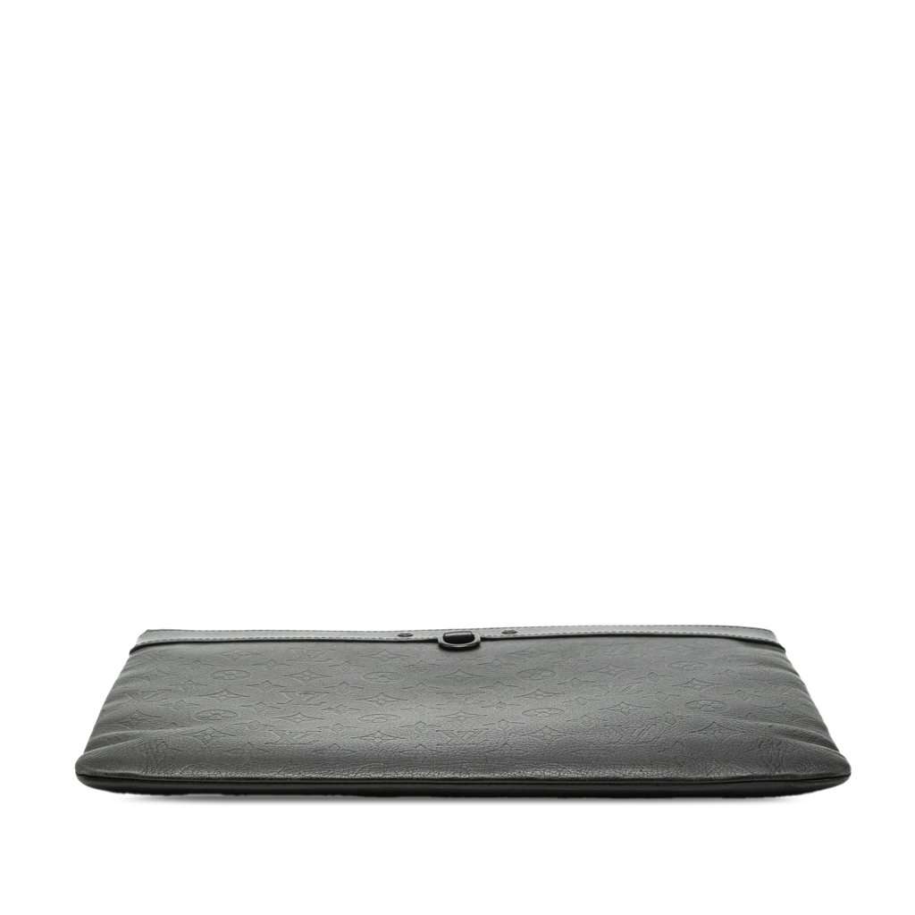 Louis Vuitton Monogram Shadow Discovery Pochette Black Leather Very good condition - Inside View