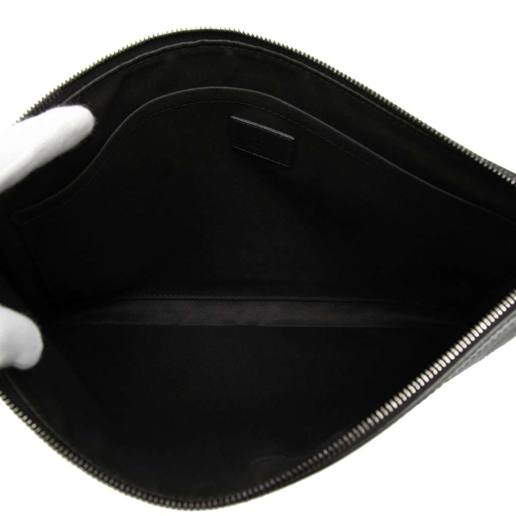Louis Vuitton Monogram Shadow Discovery Pochette Black Leather Very good condition - Model View