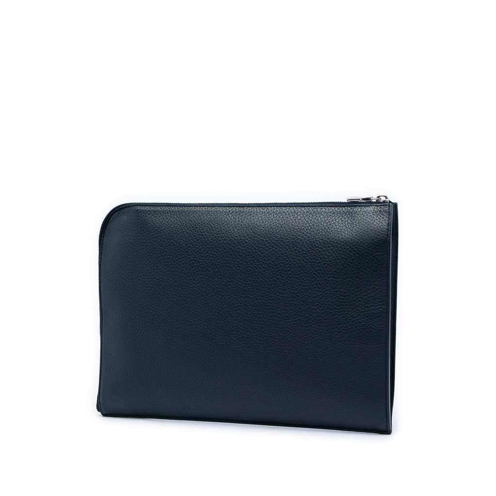 Louis Vuitton Taurillon Initials Circle Pochette Jour GM Blue Leather Very good - Back View