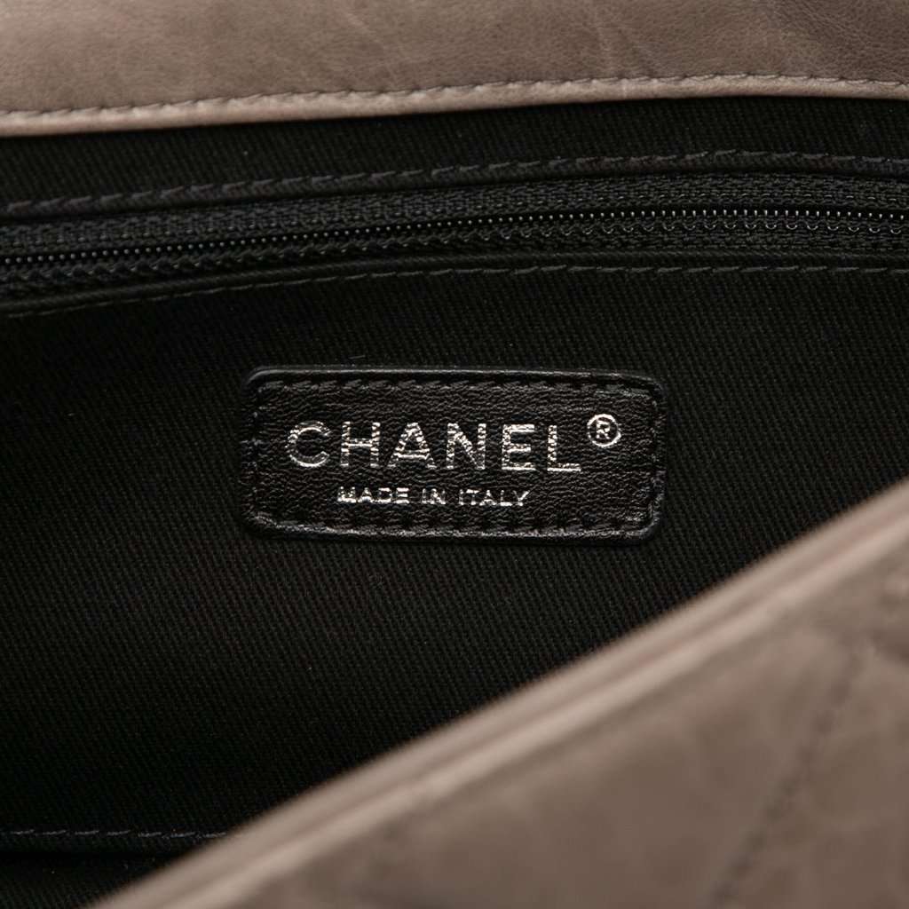 Chanel Paris Byzance Jumbo Washed Lambskin Take Away Flap Brown Leather Very good condition - Box View