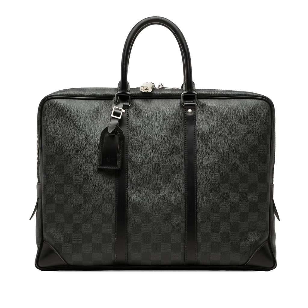 Louis Vuitton Damier Graphite Porte Documents Voyage PM Black Very good condition - Front View