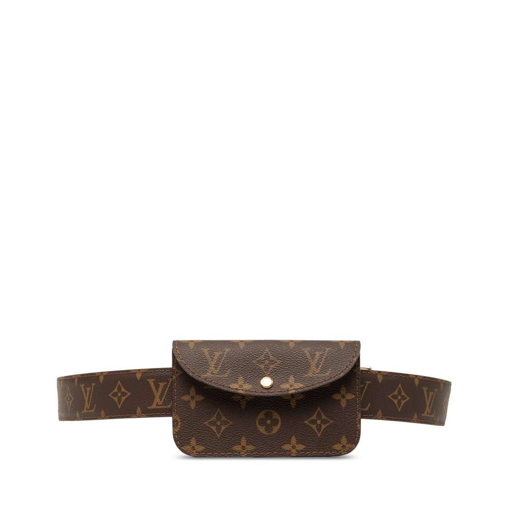 Louis Vuitton Monogram Ceinture Pochette Solo Brown Very good - Front View