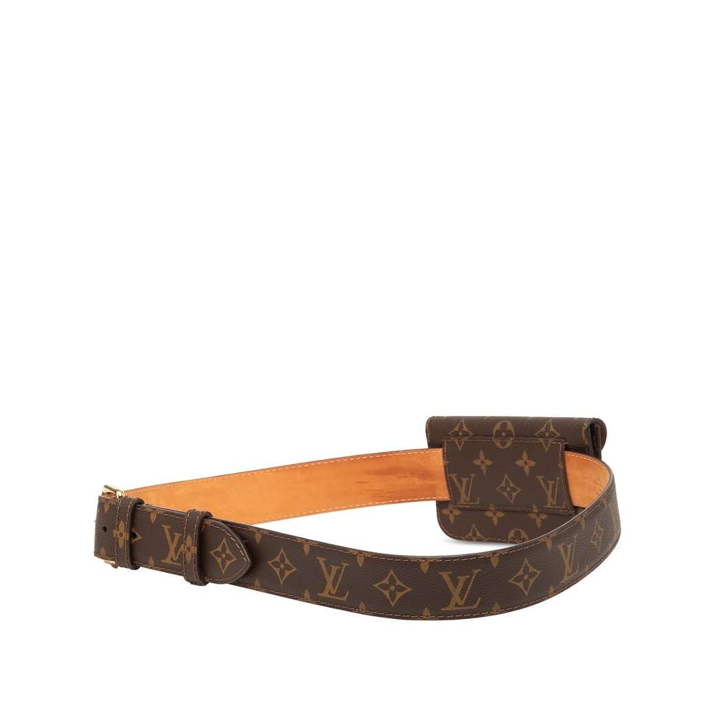Louis Vuitton Monogram Ceinture Pochette Solo Brown Very good - Back View