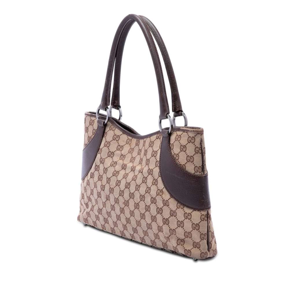 Gucci GG Canvas Tote Beige Very good - Back View