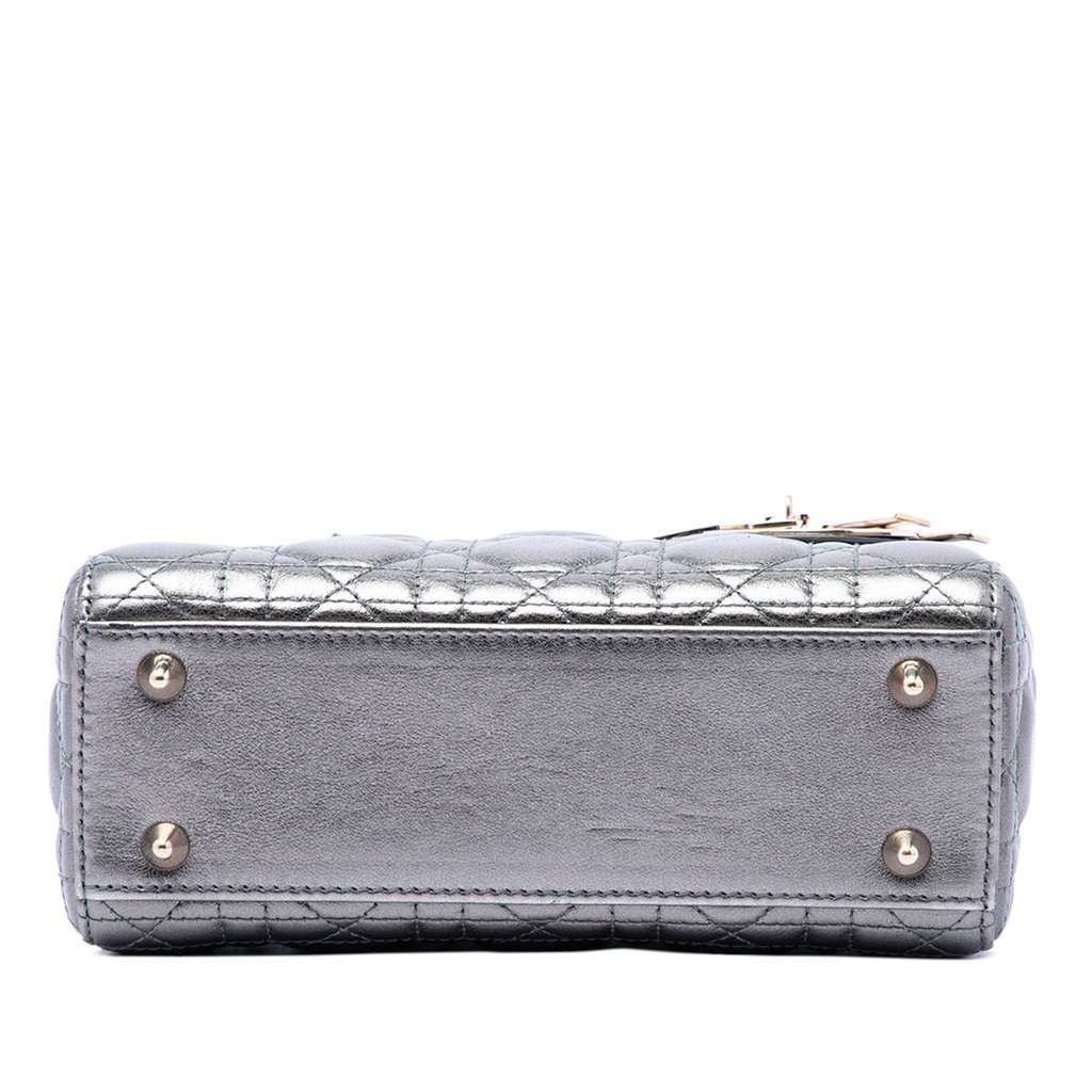 Dior Small Metallic Lambskin Cannage My ABCDior Lady Dior MultiColor Leather Very good condition - Inside View
