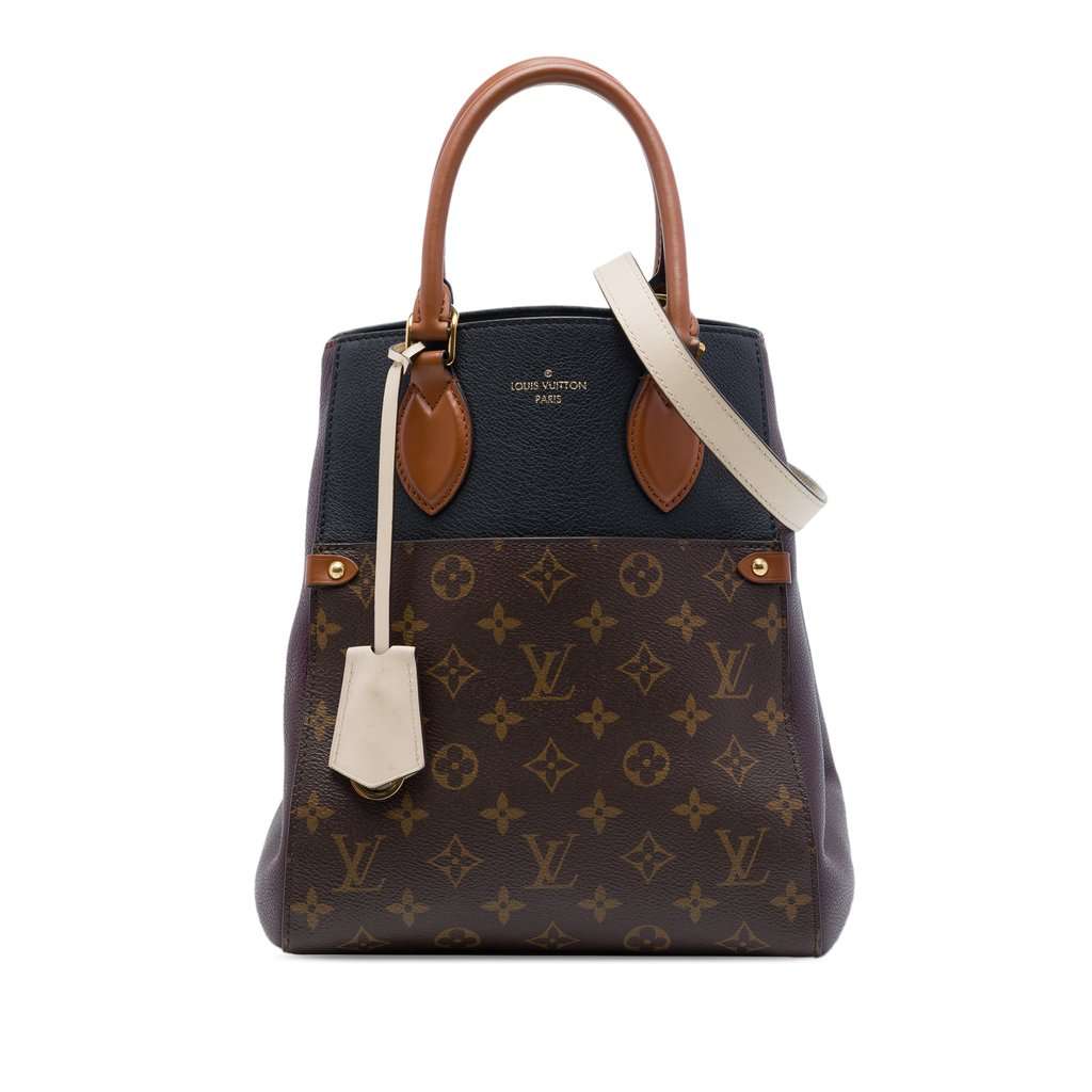 Louis Vuitton Monogram Fold Tote MM Brown Very good - Front View