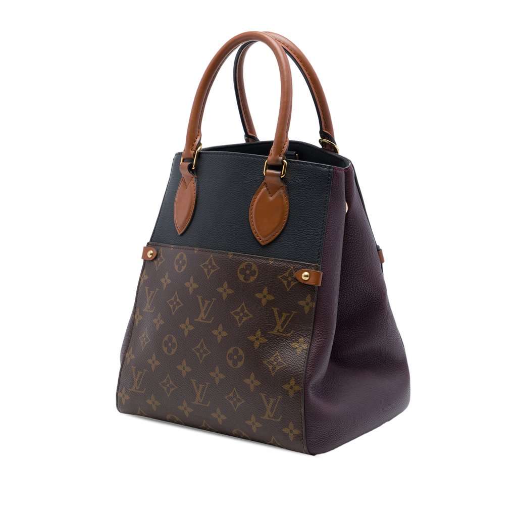 Louis Vuitton Monogram Fold Tote MM Brown Very good - Back View
