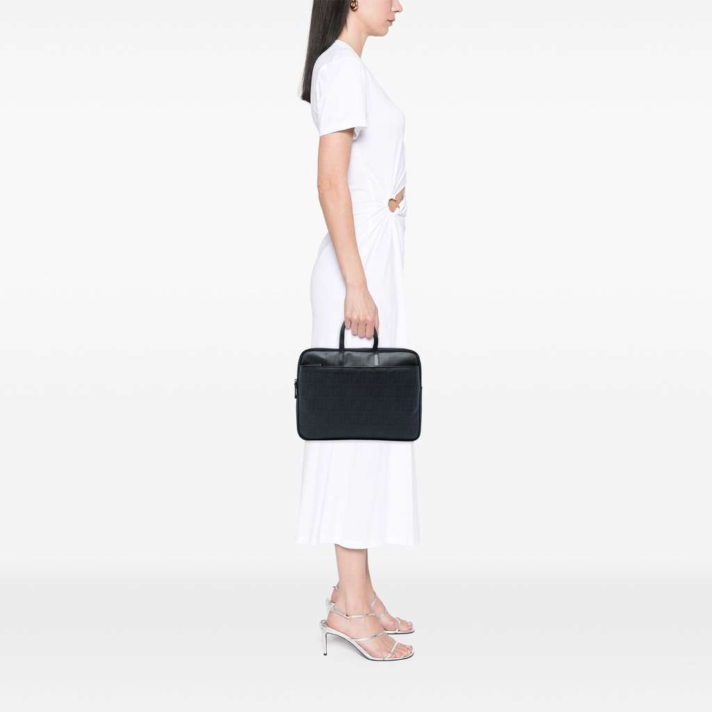 Fendi Zucca Spalmati Business Bag Black Very good - Box View