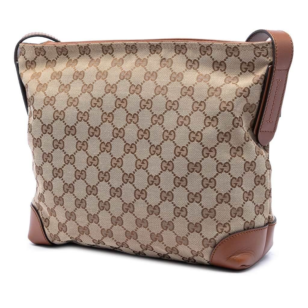 Gucci GG Canvas Web Crossbody Beige Very good condition - Back View