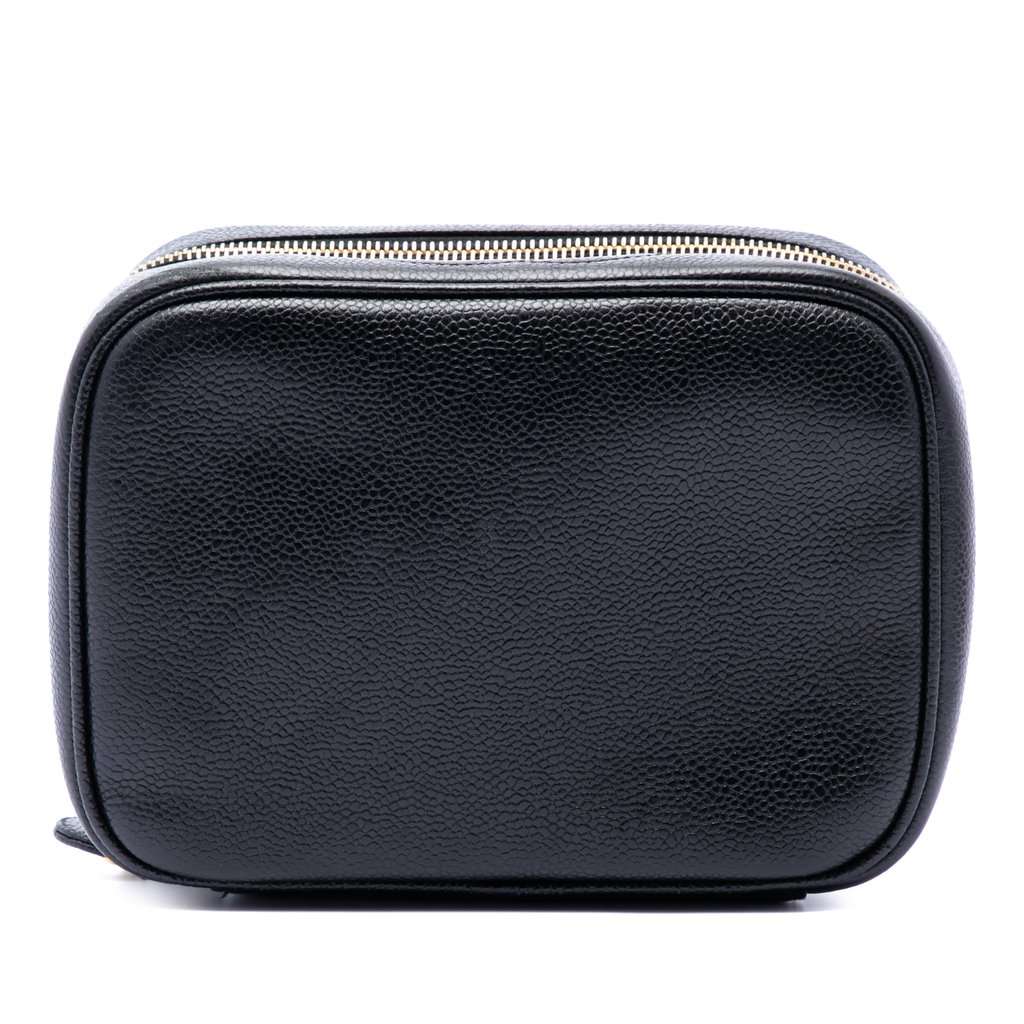 Chanel CC Caviar Vanity Bag Black Leather Very good - Inside View
