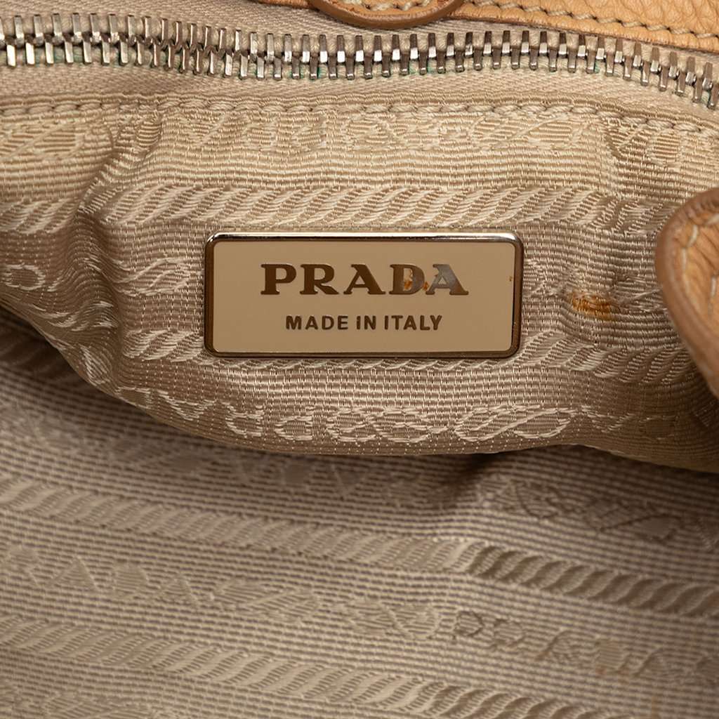 Prada Vitello Daino Tote Brown Leather Very good condition - Box View