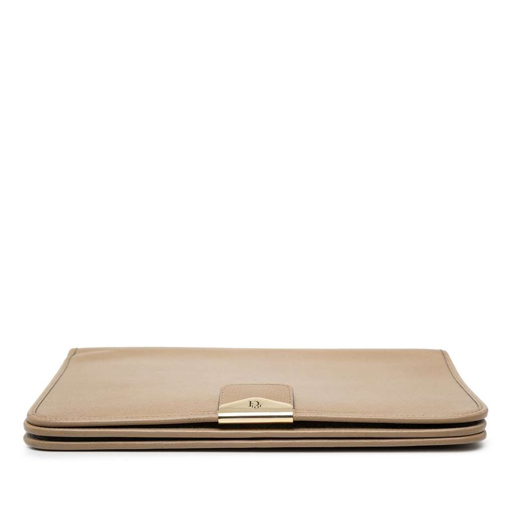 Dior Leather Chain Shoulder Bag Beige Leather Very good - Inside View
