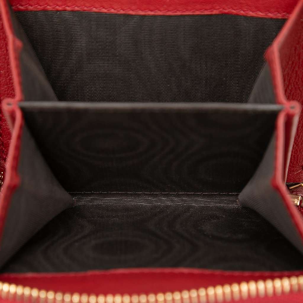 Gucci Microguccissima Zip Around Small Wallet Red Leather Very good condition - Box View