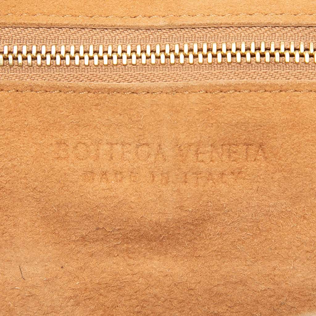 Bottega Veneta Mini Calfskin Maxi Intrecciato Arco Slouch Satchel White Leather Very good - Box View