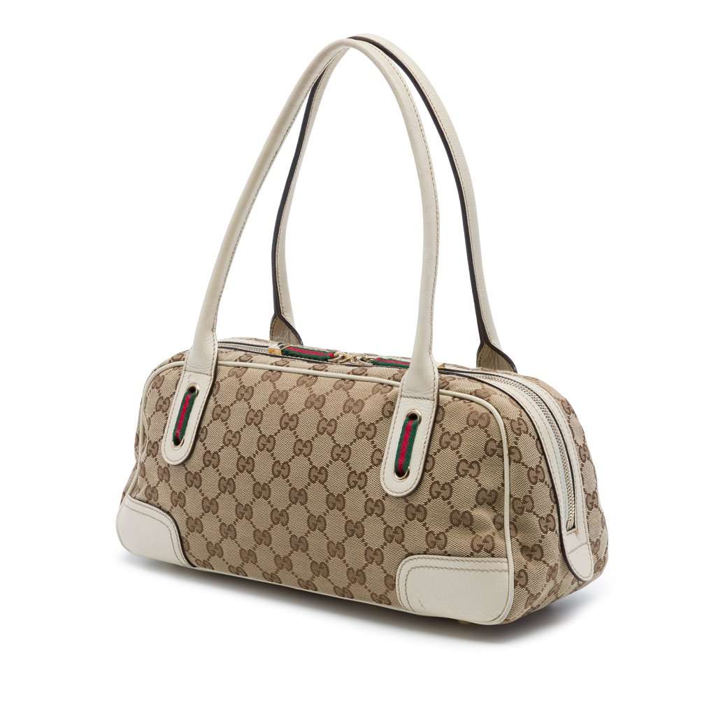 Gucci GG Canvas Princy Shoulder Bag Beige Very good - Back View