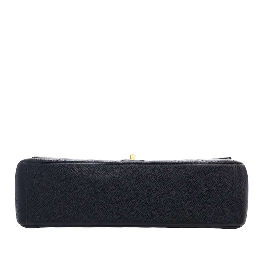 Chanel Maxi Classic Caviar Double Flap Black Leather Very good condition - Box View