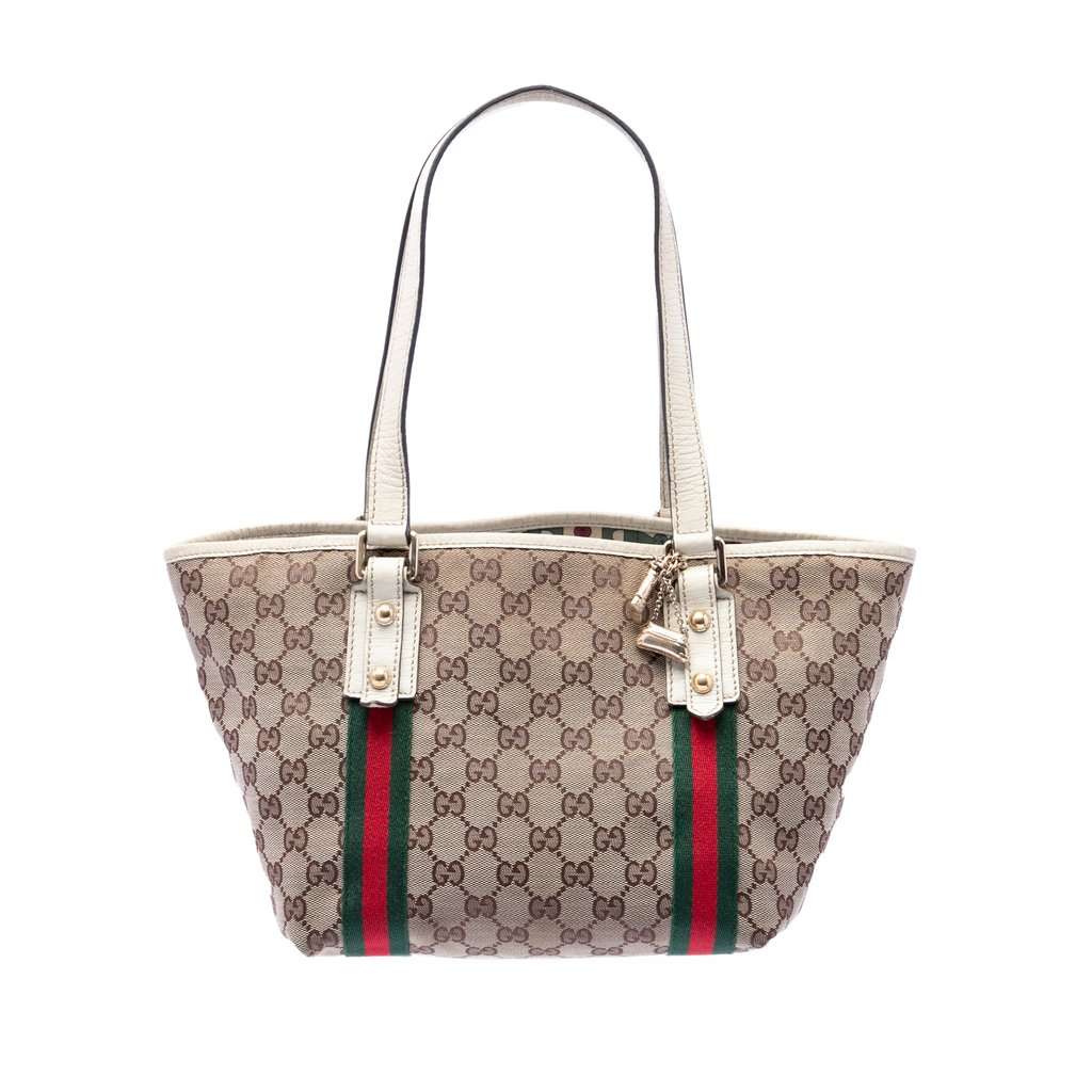 Gucci GG Canvas Jolicoeur Tote Beige Very good condition - Front View
