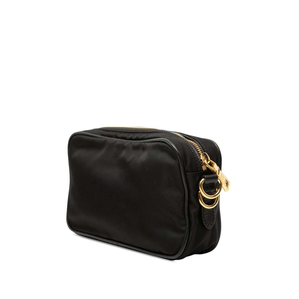 Prada Small Tessuto Front Pocket Camera Bag Black Very good - Back View