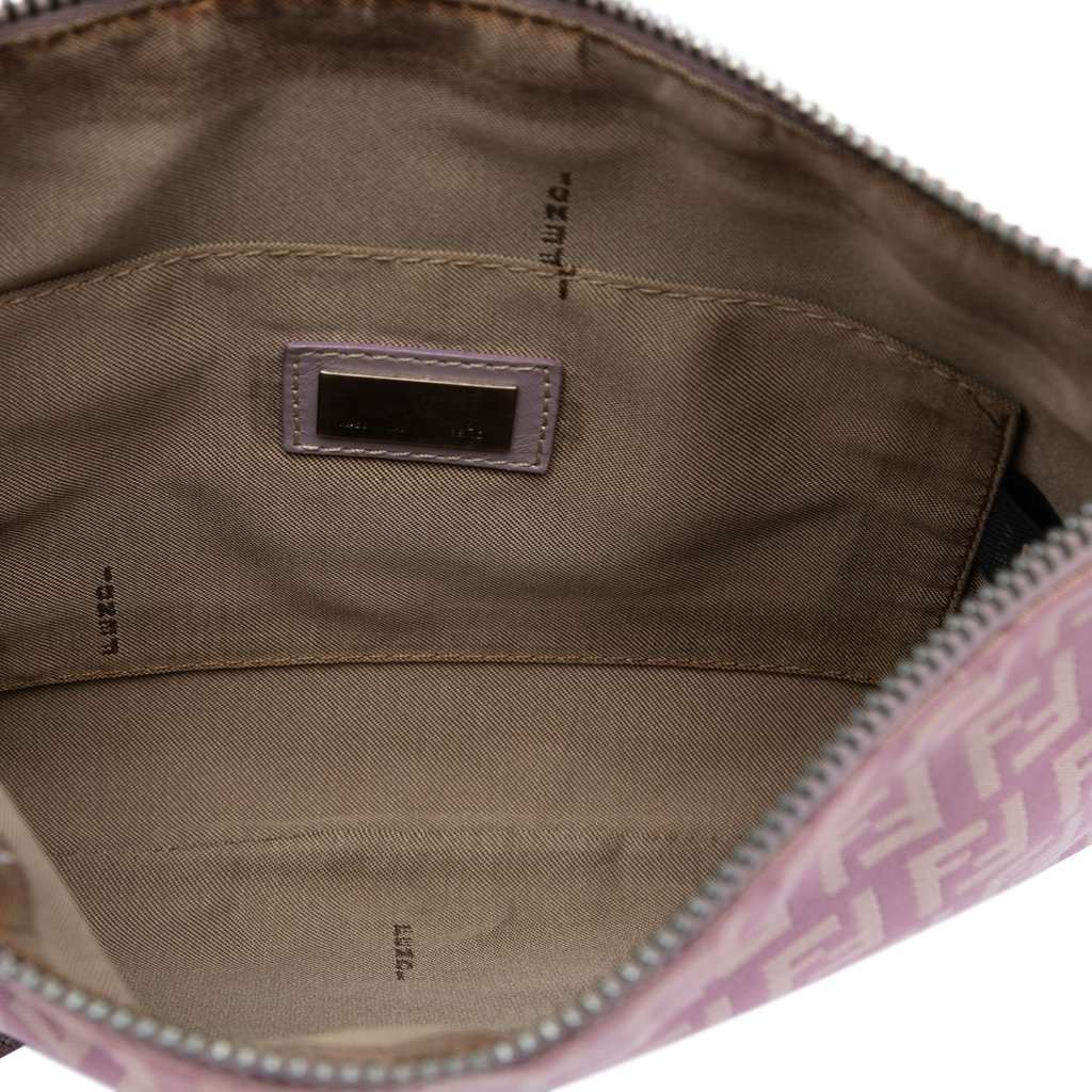 Fendi Zucchino Canvas Crossbody Pink Very good condition - Model View