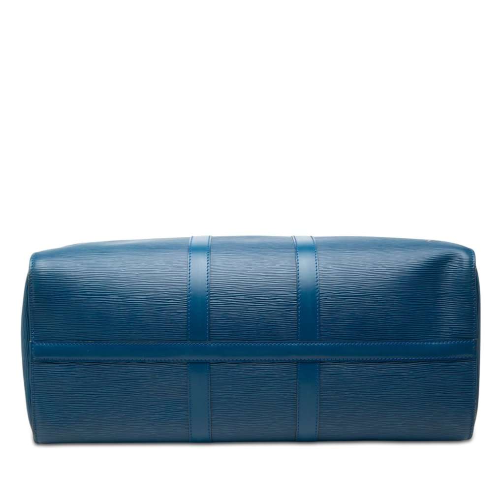 Louis Vuitton Epi Keepall 45 Blue Leather Very good condition - Inside View