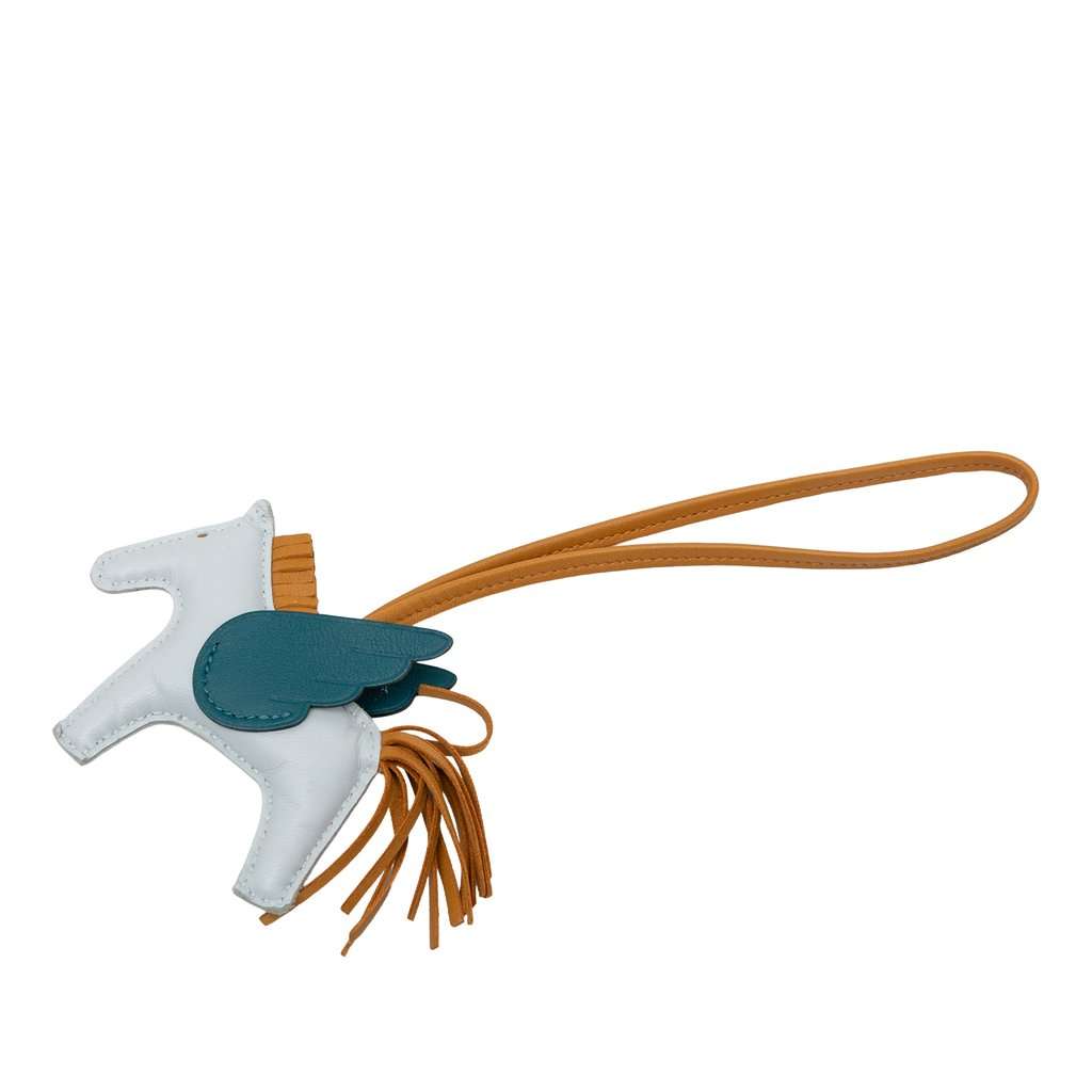 Hermès Milo Lambskin and Swift GriGri Rodeo Pegase Bag Charm PM MultiColor Leather Very good condition - Front View
