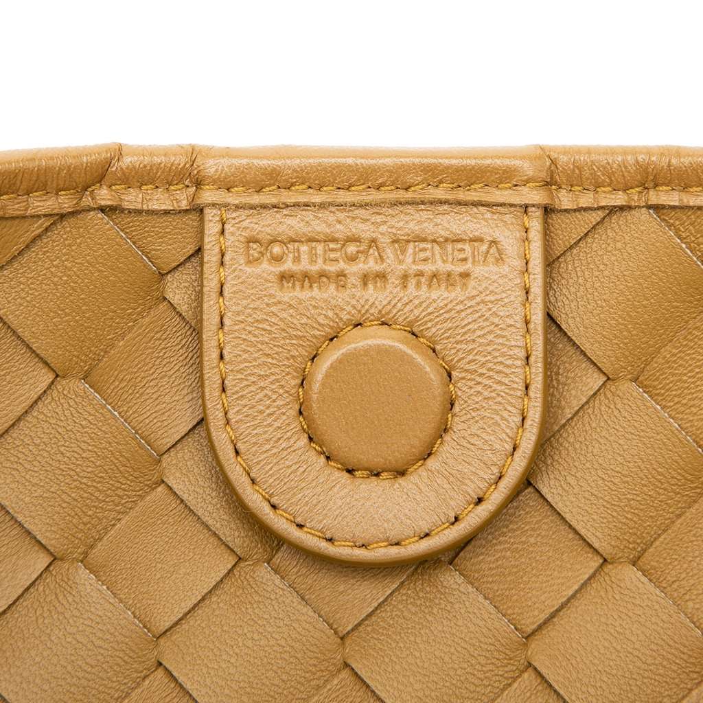 Bottega Veneta Lambskin Intrecciato Sardine Satchel Brown Leather Very good condition - Box View