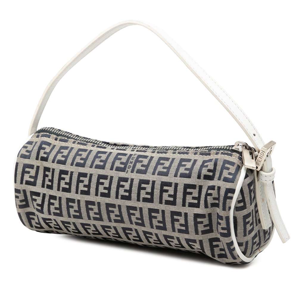 Fendi Zucchino Canvas Barrel Pochette MultiColor Very good condition - Back View