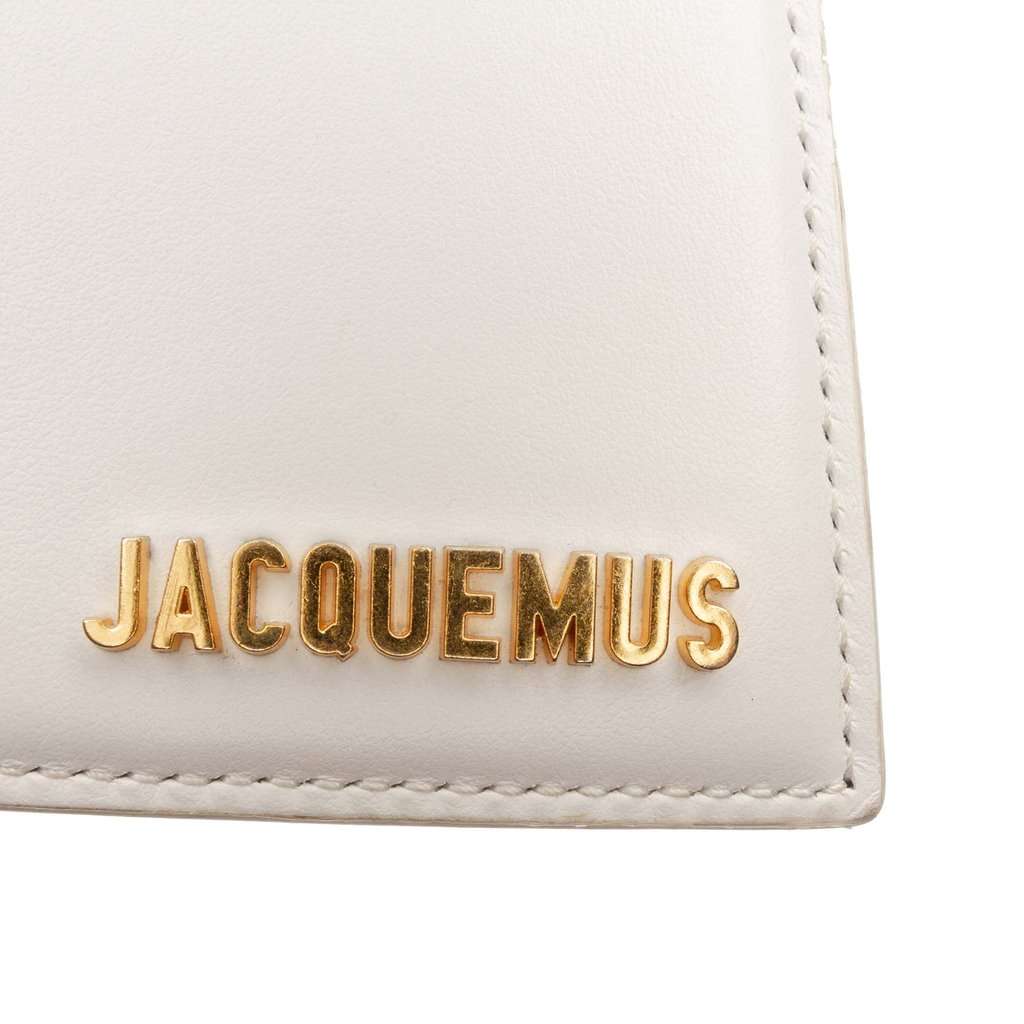 Jacquemus Leather Le Chiquito Moyen White Leather Very good condition - Box View