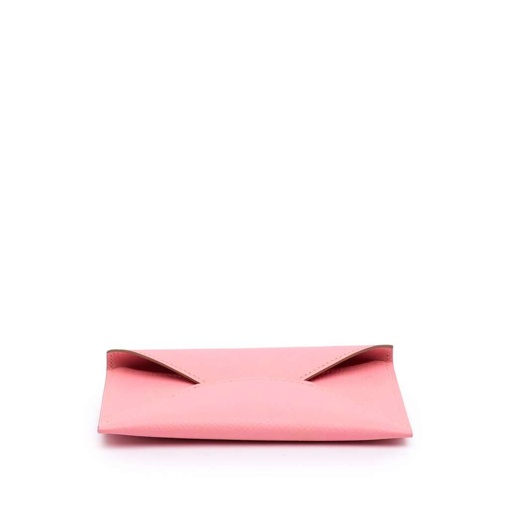 Hermès Epsom Envelope Card Holder MM Pink Leather Very good - Inside View