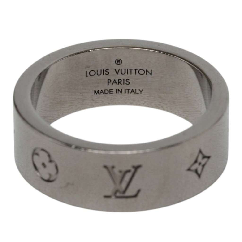Louis Vuitton Brass Instinct Ring M Silver Metal Very good - Box View
