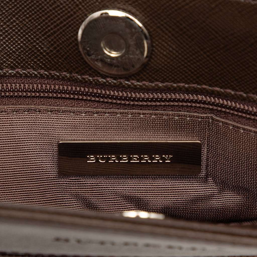 Burberry House Check Canvas Crossbody Beige Very good condition - Box View