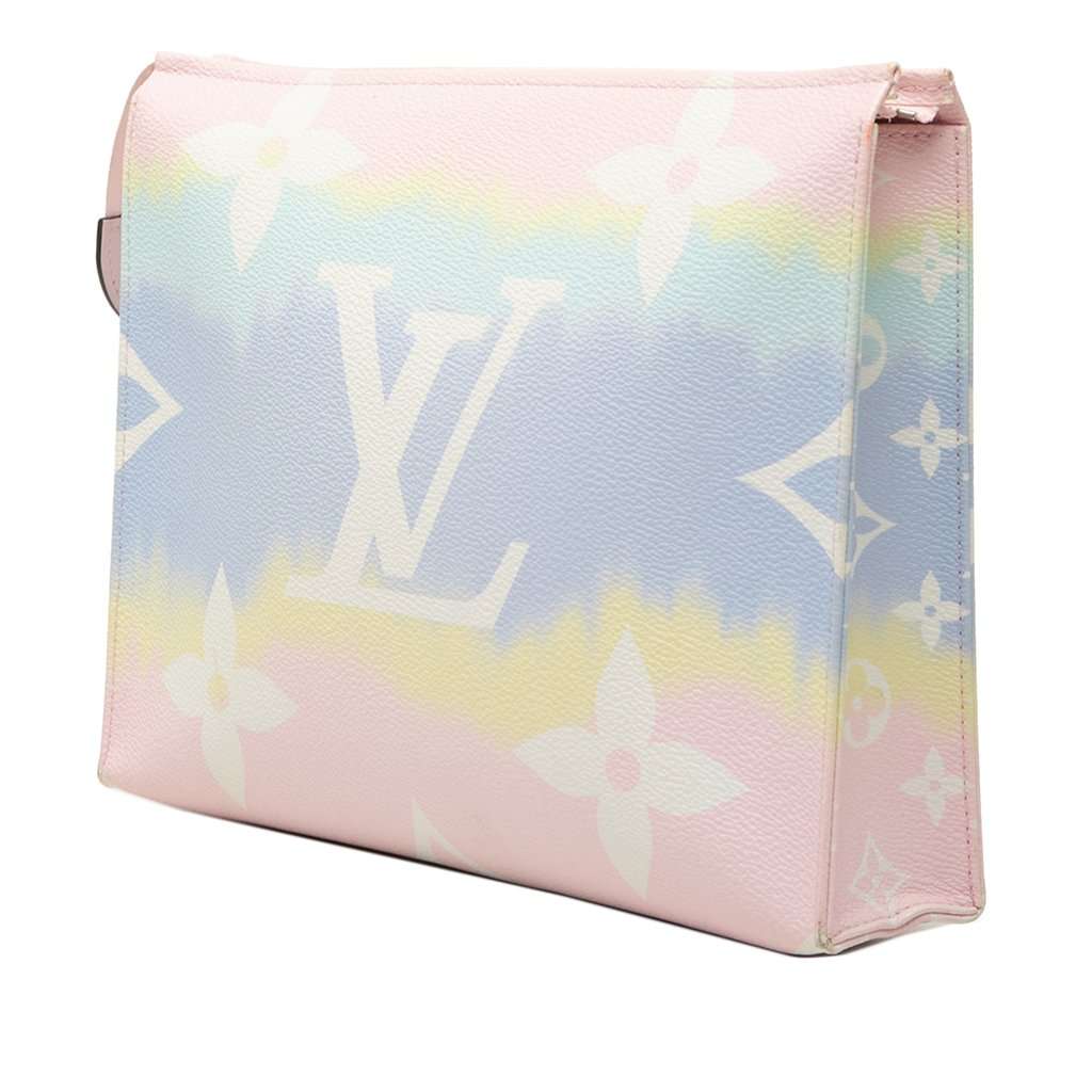 Louis Vuitton Monogram Escale Toiletry Pouch 26 Pink Very good condition - Back View