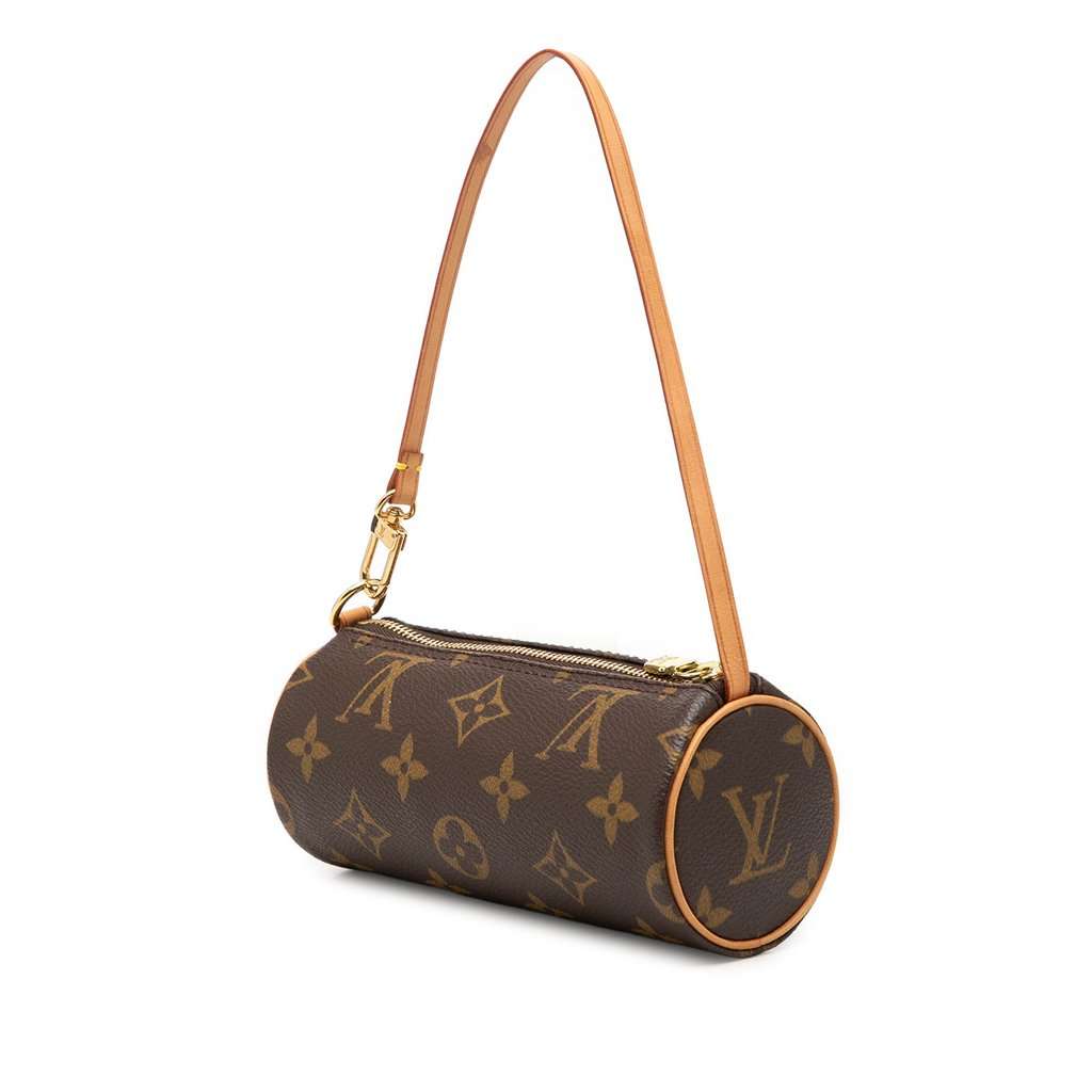 Louis Vuitton Monogram Papillon Pochette Brown Very good - Back View