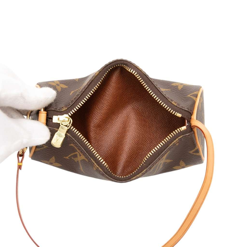 Louis Vuitton Monogram Papillon Pochette Brown Very good - Model View