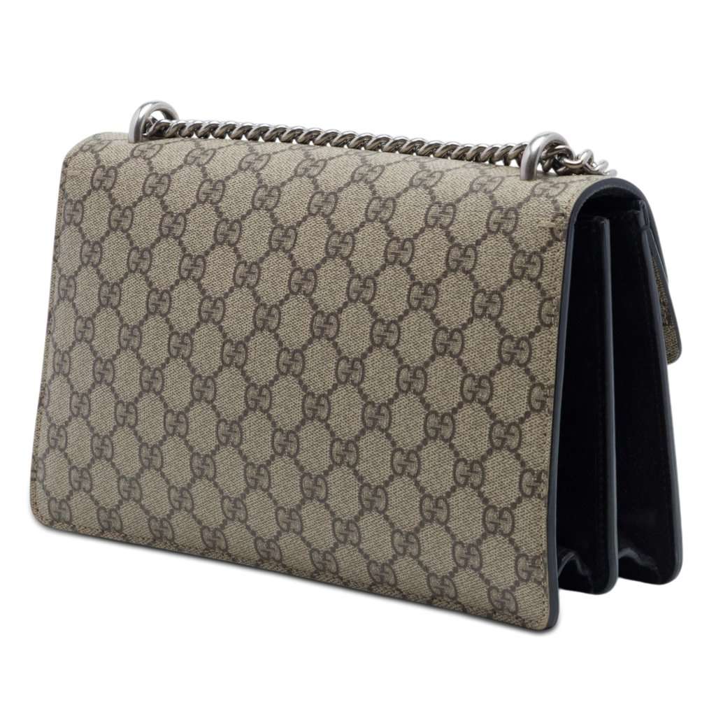 Gucci Medium GG Supreme Dionysus Shoulder Bag Beige Very good - Back View