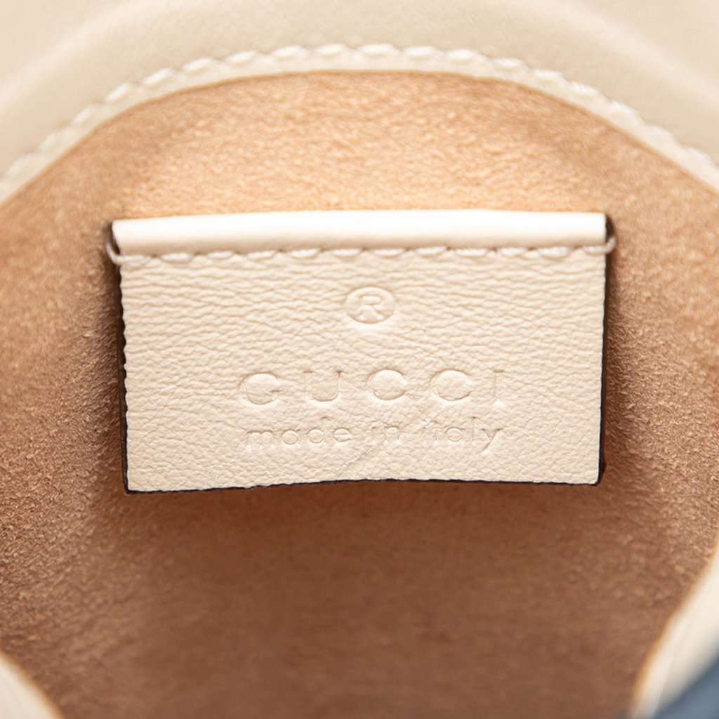 Gucci GG Marmont Matelasse Diagonal Calfskin Torchon Phone Holder Crossbody White Leather Very good - Box View
