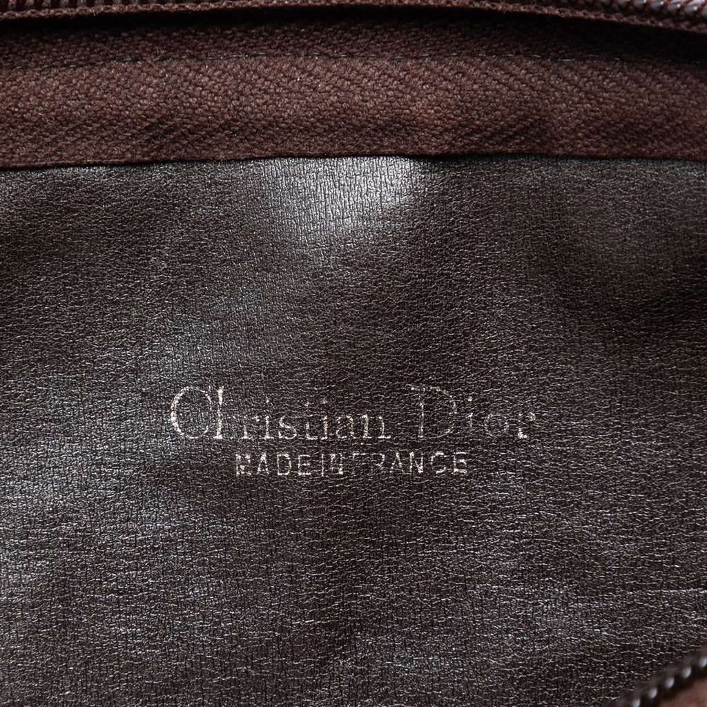 Dior Diorissimo Trotter Canvas Shoulder Bag Brown Very good - Box View