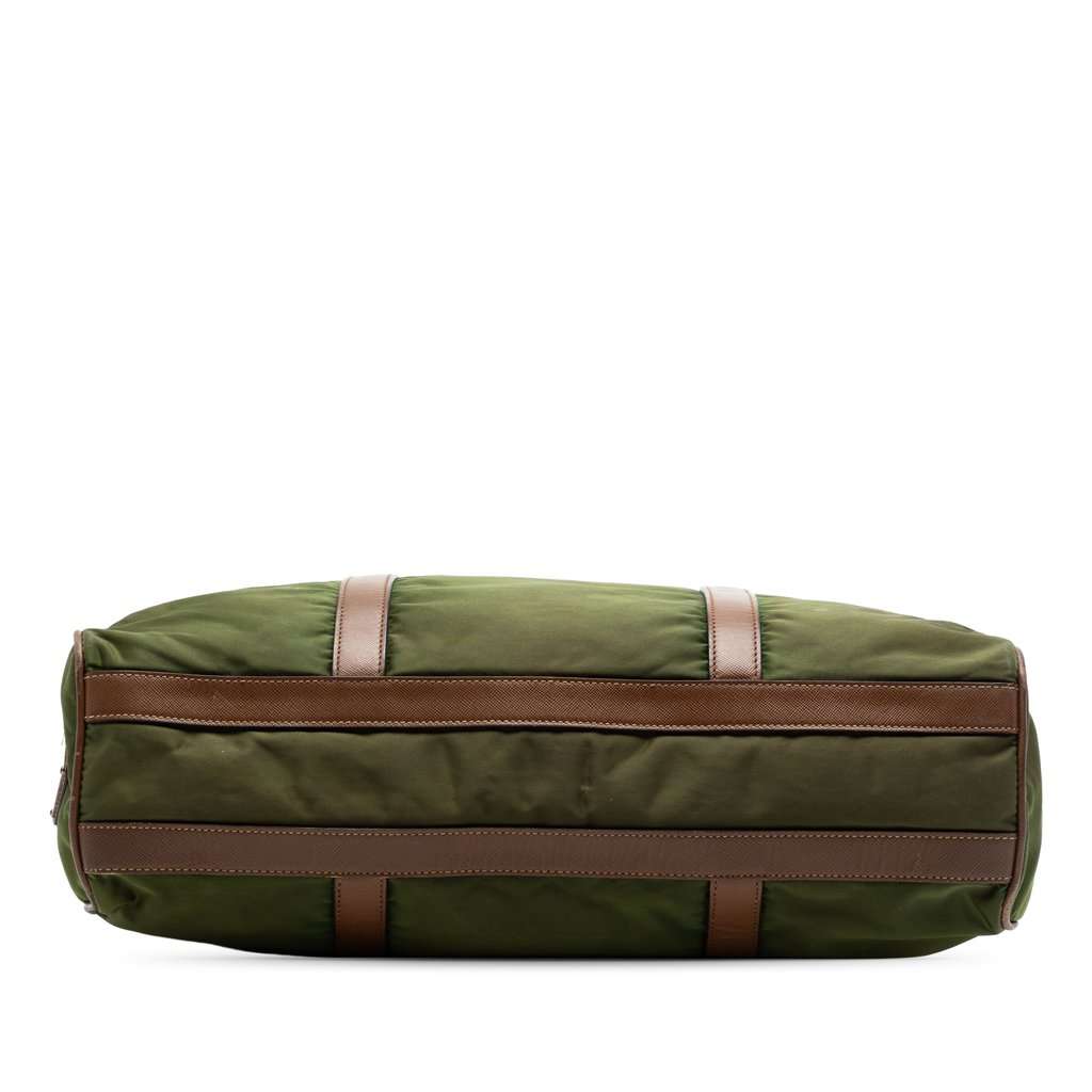Prada Leather Trimmed Tessuto Tote Green Very good condition - Inside View