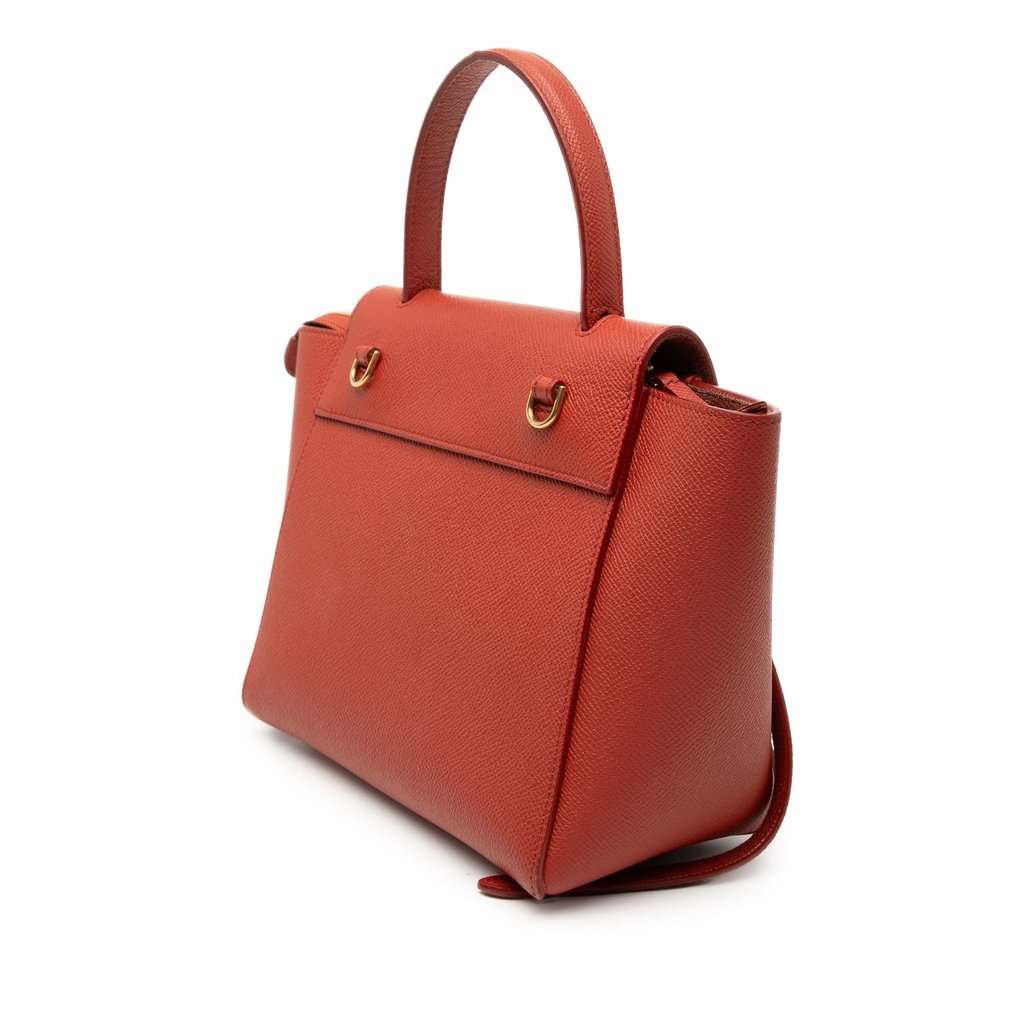 Celine Nano Grained Calfskin Belt Bag Red Leather Very good condition - Back View