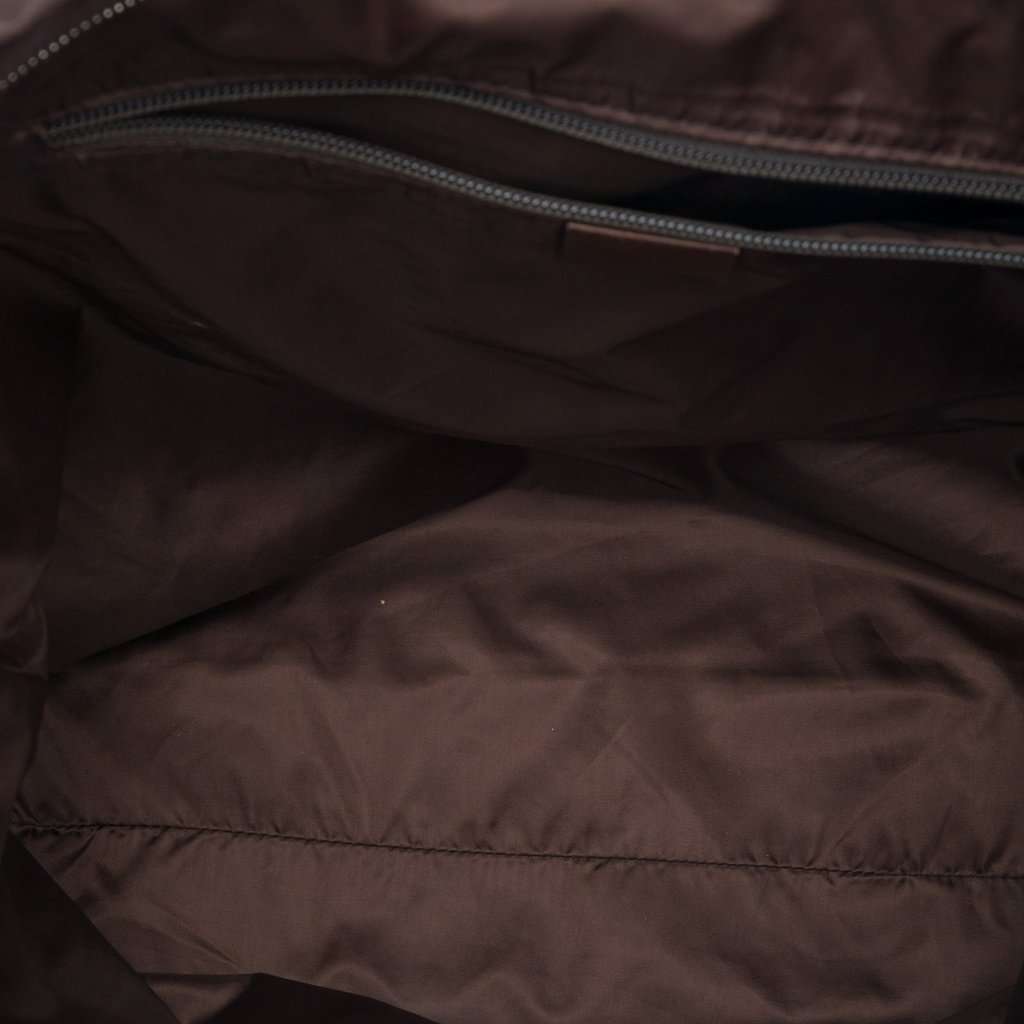 Gucci Diamante Nylon Web Tote Brown Very good - Model View