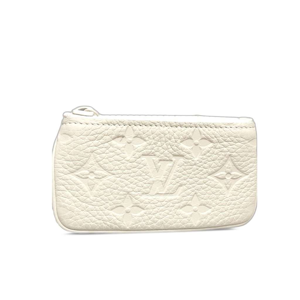 Louis Vuitton Monogram Empreinte Pochette Cles White Leather Very good - Inside View
