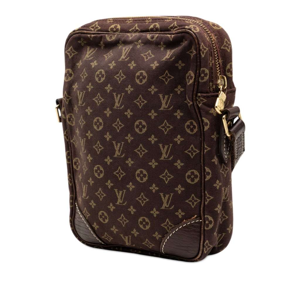 Louis Vuitton Monogram Mini Lin Danube Brown Very good condition - Back View
